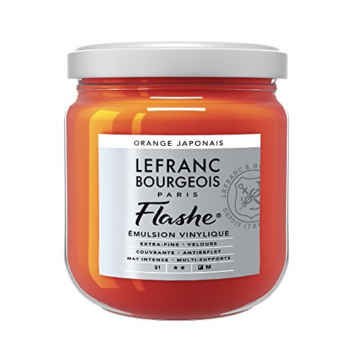 Lefranc Bourgeois 300540 Flashe Acrylfarbe & Vinylfarbe, hochpigmentiert, elastisch, lichtecht, alterungsbeständig, matt, für den Innen- & Außenbereich, 400ml Topf - Japanischorange Lefranc Bourgeois 300540 Flashe Acrylfarbe & Vinylfarbe, hochpigmentiert, elastisch, lichtecht, alterungsbeständig, matt, für den Innen- & Außenbereich, 400ml Topf - Japanischorange von Lefranc Bourgeois