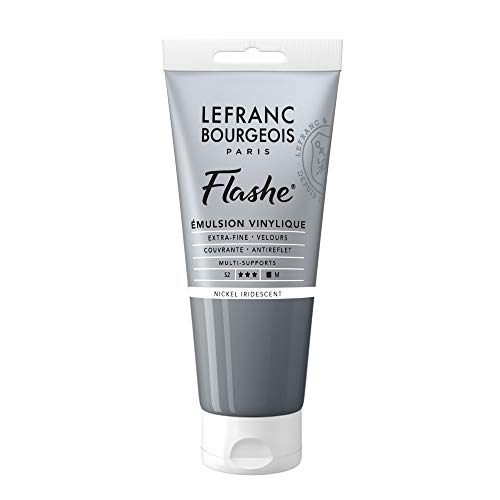 Lefranc Bourgeois 300566 Flashe Acrylfarbe & Vinylfarbe, hochpigmentiert, elastisch, lichtecht, alterungsbeständig, matt, für den Innen- & Außenbereich, 80ml Tube - Irisierendes Nickel Lefranc Bourgeois 300566 Flashe Acrylfarbe & Vinylfarbe, hochpigmentiert, elastisch, lichtecht, alterungsbeständig, matt, für den Innen- & Außenbereich, 80ml Tube - Irisierendes Nickel von Lefranc Bourgeois