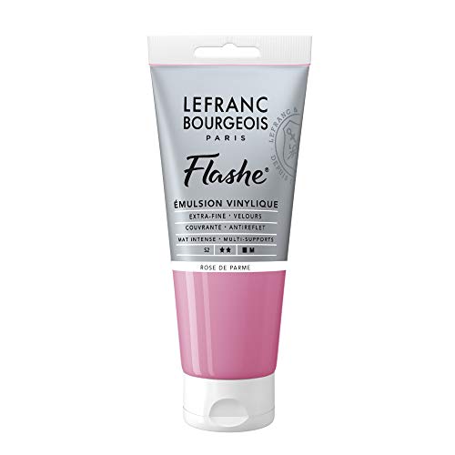 Lefranc Bourgeois 300575 Flashe Acrylfarbe & Vinylfarbe, hochpigmentiert, elastisch, lichtecht, alterungsbeständig, matt, für den Innen- & Außenbereich, 80ml Tube - Parmarosa Lefranc Bourgeois 300575 Flashe Acrylfarbe & Vinylfarbe, hochpigmentiert, elastisch, lichtecht, alterungsbeständig, matt, für den Innen- & Außenbereich, 80ml Tube - Parmarosa von Lefranc Bourgeois