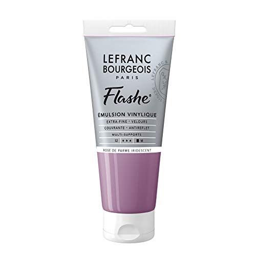 Lefranc Bourgeois 300577 Flashe Acrylfarbe & Vinylfarbe, hochpigmentiert, elastisch, lichtecht, alterungsbeständig, matt, für den Innen- & Außenbereich, 80ml Tube - Irisierendes Parmarosa Lefranc Bourgeois 300577 Flashe Acrylfarbe & Vinylfarbe, hochpigmentiert, elastisch, lichtecht, alterungsbeständig, matt, für den Innen- & Außenbereich, 80ml Tube - Irisierendes Parmarosa von Lefranc Bourgeois