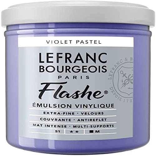 Lefranc Bourgeois 300578 Flashe Acrylfarbe & Vinylfarbe, hochpigmentiert, elastisch, lichtecht, alterungsbeständig, matt, für den Innen- & Außenbereich, 125ml Topf - Pastellviolett Lefranc Bourgeois 300578 Flashe Acrylfarbe & Vinylfarbe, hochpigmentiert, elastisch, lichtecht, alterungsbeständig, matt, für den Innen- & Außenbereich, 125ml Topf - Pastellviolett von Lefranc Bourgeois