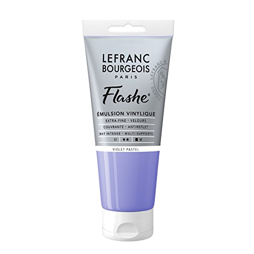 Lefranc Bourgeois 300579 Flashe Acrylfarbe, Pastellviolett, 80ml Tube - Vinylfarbe von Lefranc Bourgeois