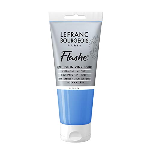 Lefranc Bourgeois 300612 Flashe Acrylfarbe & Vinylfarbe, hochpigmentiert, elastisch, lichtecht, alterungsbeständig, matt, für den Innen- & Außenbereich, 80ml Tube - Königsblau Lefranc Bourgeois 300612 Flashe Acrylfarbe & Vinylfarbe, hochpigmentiert, elastisch, lichtecht, alterungsbeständig, matt, für den Innen- & Außenbereich, 80ml Tube - Königsblau von Lefranc Bourgeois