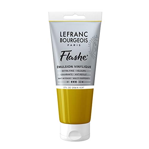 Lefranc Bourgeois 300629 Flashe Acrylfarbe & Vinylfarbe, hochpigmentiert, elastisch, lichtecht, alterungsbeständig, matt, für den Innen- & Außenbereich, 80ml Tube - Strukturiertes Grün Lefranc Bourgeois 300629 Flashe Acrylfarbe & Vinylfarbe, hochpigmentiert, elastisch, lichtecht, alterungsbeständig, matt, für den Innen- & Außenbereich, 80ml Tube - Strukturiertes Grün von Lefranc Bourgeois