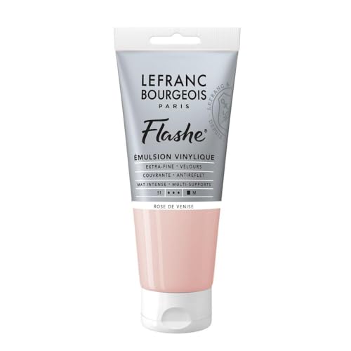 Lefranc Bourgeois 300641 Flashe Acrylfarbe & Vinylfarbe, hochpigmentiert, elastisch, lichtecht, alterungsbeständig, matt, für den Innen- & Außenbereich, 80ml Tube - Venezianischrosa Lefranc Bourgeois 300641 Flashe Acrylfarbe & Vinylfarbe, hochpigmentiert, elastisch, lichtecht, alterungsbeständig, matt, für den Innen- & Außenbereich, 80ml Tube - Venezianischrosa von Lefranc Bourgeois