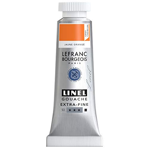 Lefranc Bourgeois 301166 Linel Gouache extrafeine und geschmeidige Wasserfarben mit maximaler Farbintensität, Leuchtkraft für streifenfreien Auftrag, 14ml Tube - Orange Kadmiumfrei Lefranc Bourgeois 301166 Linel Gouache extrafeine und geschmeidige Wasserfarben mit maximaler Farbintensität, Leuchtkraft für streifenfreien Auftrag, 14ml Tube - Orange Kadmiumfrei von Lefranc Bourgeois