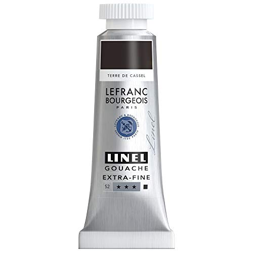 Lefranc Bourgeois 301219 Linel Gouache extrafeine und geschmeidige Wasserfarben mit maximaler Farbintensität, Leuchtkraft für streifenfreien Auftrag, 14ml Tube - Kasseler Erde Lefranc Bourgeois 301219 Linel Gouache extrafeine und geschmeidige Wasserfarben mit maximaler Farbintensität, Leuchtkraft für streifenfreien Auftrag, 14ml Tube - Kasseler Erde von Lefranc Bourgeois
