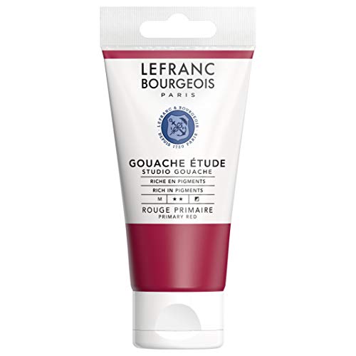 Lefranc Bourgeois 301244 Studio Gouache, kräftige, lichtbeständig, deckend Farben in der 80ml Tube - Rot von Lefranc Bourgeois