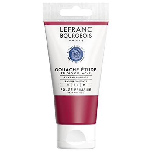 Lefranc Bourgeois 301244 Studio Gouache, kräftige, lichtbeständig, deckend Farben in der 80ml Tube - Rot von GDUOD