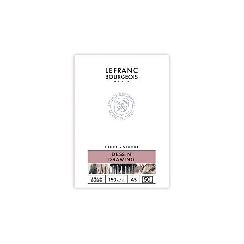 Lefranc Bourgeois 301333 Studio Zeichenblock 50 Blatt - A5, gebunden,150 g/m², feinkörnige Oberfläche zum Zeichnen mit Bleistiften, Kreide, Kohle und anderen Trockentechniken Lefranc Bourgeois 301333 Studio Zeichenblock 50 Blatt - A5, gebunden,150 g/m², feinkörnige Oberfläche zum Zeichnen mit Bleistiften, Kreide, Kohle und anderen Trockentechniken von Lefranc Bourgeois