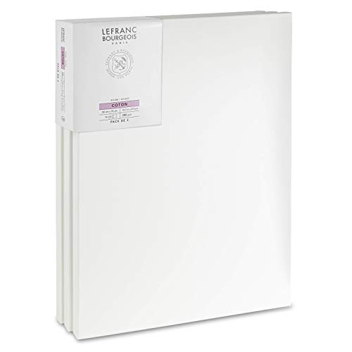 Lefranc Bourgeois 301355 Keilrahmen aus Fichtenholz - 3er Set 50x70cm Leinwand aus 100% Baumwolle 280g/m², stabiler Keilrahmen aus Fichtenholz, weiß vorgrundierte Leinwand für Acrylfarben & Ölfarben Lefranc Bourgeois 301355 Keilrahmen aus Fichtenholz - 3er Set 50x70cm Leinwand aus 100% Baumwolle 280g/m², stabiler Keilrahmen aus Fichtenholz, weiß vorgrundierte Leinwand für Acrylfarben & Ölfarben von Lefranc Bourgeois