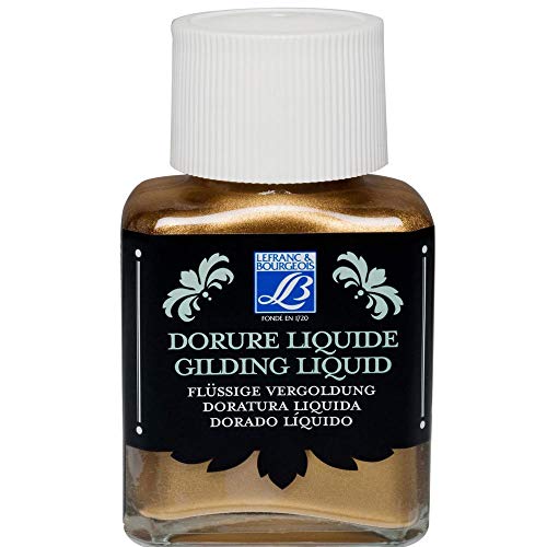 Lefranc Bourgeois 350413 flüssige Vergoldung für Dekoration, schillernde Metallfarben mit hoher Deckkraft, wasserfest & wetterbeständig, 75ml Flasche - Blassgold Lefranc Bourgeois 350413 flüssige Vergoldung für Dekoration, schillernde Metallfarben mit hoher Deckkraft, wasserfest & wetterbeständig, 75ml Flasche - Blassgold von Lefranc Bourgeois