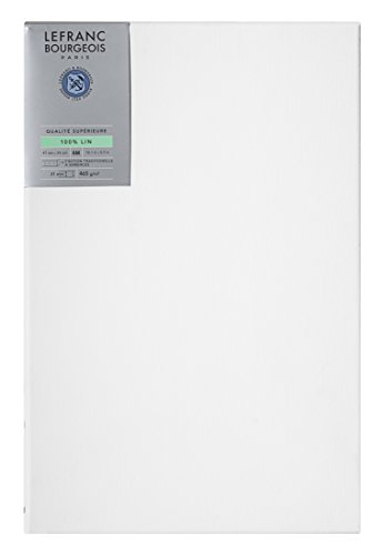 Lefranc Bourgeois 111237 Keilrahmen aus 100% Leinen in Premium Qualität, gebrauchsfertig Grundiert mit Titandioxid Gesso, seitlich genagelt auf massivem Kiefernholz - 6M Lefranc Bourgeois 111237 Keilrahmen aus 100% Leinen in Premium Qualität, gebrauchsfertig Grundiert mit Titandioxid Gesso, seitlich genagelt auf massivem Kiefernholz - 6M von Lefranc Bourgeois