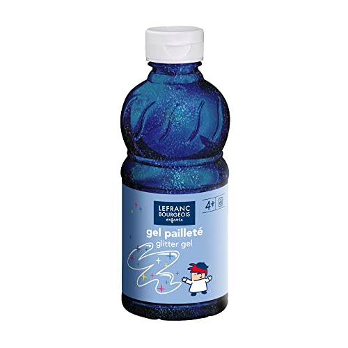 Lefranc & Bourgeois 188399 Kinder Glitterfarbe - Glittergel auf Temperabasis, abwaschbar, Plakatfarbe in 250ml Flasche - Blau Lefranc & Bourgeois 188399 Kinder Glitterfarbe - Glittergel auf Temperabasis, abwaschbar, Plakatfarbe in 250ml Flasche - Blau von Lefranc Bourgeois