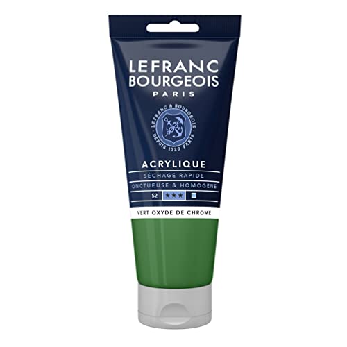 Lefranc Bourgeois 300371 Fine Acrylfarbe - Chromoxydgrün, 80ml Tube, cremige Acrylfarbe auf Wasserbasis, schnell trocknend, lichtecht, wasserfest Lefranc Bourgeois 300371 Fine Acrylfarbe - Chromoxydgrün, 80ml Tube, cremige Acrylfarbe auf Wasserbasis, schnell trocknend, lichtecht, wasserfest von Lefranc Bourgeois