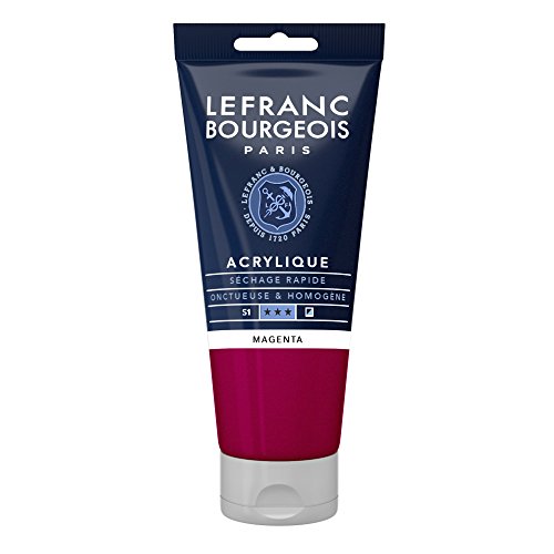 Lefranc Bourgeois 300384 Fine Acrylfarbe - Magenta, 80ml Tube, cremige Acrylfarbe auf Wasserbasis, schnell trocknend, lichtecht, wasserfest Lefranc Bourgeois 300384 Fine Acrylfarbe - Magenta, 80ml Tube, cremige Acrylfarbe auf Wasserbasis, schnell trocknend, lichtecht, wasserfest von Lefranc Bourgeois