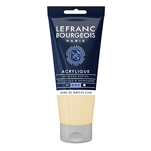 Lefranc Bourgeois 300400 Fine Acrylfarbe - Neapelgelb Hell, 80ml Tube, cremige Acrylfarbe auf Wasserbasis, schnell trocknend, lichtecht, wasserfest Lefranc Bourgeois 300400 Fine Acrylfarbe - Neapelgelb Hell, 80ml Tube, cremige Acrylfarbe auf Wasserbasis, schnell trocknend, lichtecht, wasserfest von Lefranc Bourgeois