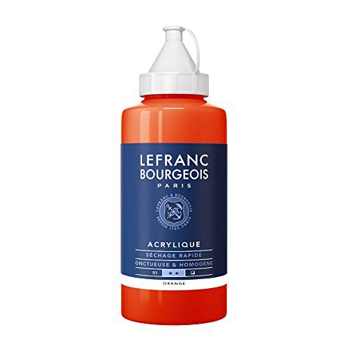 Lefranc Bourgeois 300402 Fine Acrylfarbe - Orange, 750ml Flasche, cremige Acrylfarbe auf Wasserbasis, schnell trocknend, lichtecht, wasserfest Lefranc Bourgeois 300402 Fine Acrylfarbe - Orange, 750ml Flasche, cremige Acrylfarbe auf Wasserbasis, schnell trocknend, lichtecht, wasserfest von Lefranc Bourgeois