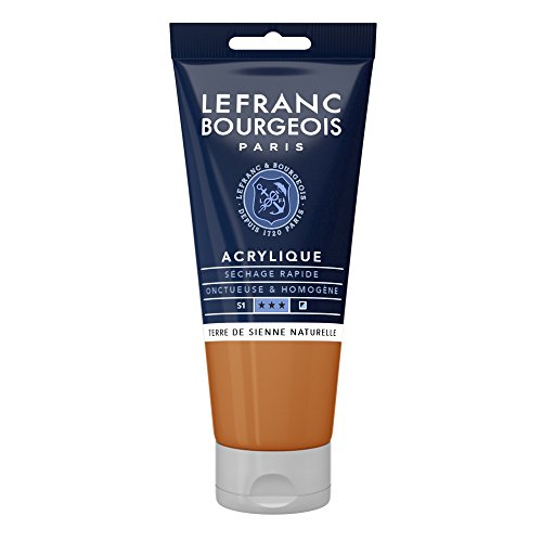 Lefranc Bourgeois 300425 feine Acrylfarbe, hochpigmentiert, gute Deckkraft, cremige homogen Textur, alterungsbeständig, lichtecht, 80ml Tube - Siena Natur von Lefranc Bourgeois