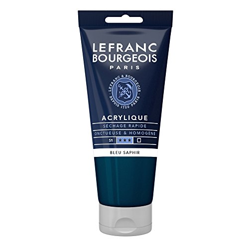 Lefranc Bourgeois 300446 Fine Acrylfarbe - Saphirblau, 80ml Tube, cremige Acrylfarbe auf Wasserbasis, schnell trocknend, lichtecht, wasserfest Lefranc Bourgeois 300446 Fine Acrylfarbe - Saphirblau, 80ml Tube, cremige Acrylfarbe auf Wasserbasis, schnell trocknend, lichtecht, wasserfest von Lefranc Bourgeois