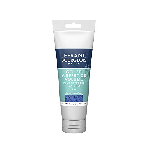 Lefranc Bourgeois 300667 LB 3D-Mattgel 120ml Malmittel, Acrylfarben, Transparent, 120 ml (1er Pack) von Lefranc Bourgeois