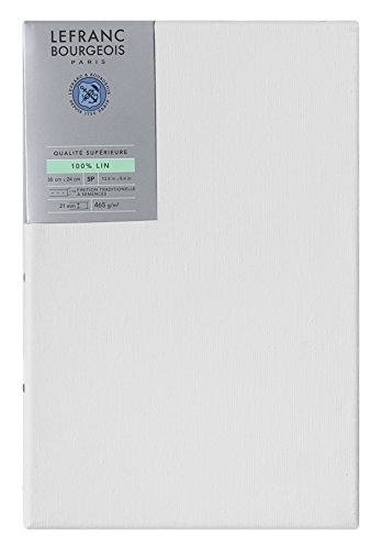 Lefranc Bourgeois 111223 Keilrahmen aus 100% Leinen in Premium Qualität, gebrauchsfertig Grundiert mit Titandioxid Gesso, seitlich genagelt auf massivem Kiefernholz - 5P Lefranc Bourgeois 111223 Keilrahmen aus 100% Leinen in Premium Qualität, gebrauchsfertig Grundiert mit Titandioxid Gesso, seitlich genagelt auf massivem Kiefernholz - 5P von Lefranc Bourgeois