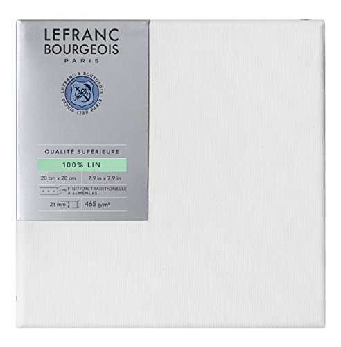 Lefranc Bourgeois 111239 Keilrahmen aus 100% Leinen in Premium Qualität, gebrauchsfertig Grundiert mit Titandioxid Gesso, seitlich genagelt auf massivem Kiefernholz - 20x20cm Lefranc Bourgeois 111239 Keilrahmen aus 100% Leinen in Premium Qualität, gebrauchsfertig Grundiert mit Titandioxid Gesso, seitlich genagelt auf massivem Kiefernholz - 20x20cm von Lefranc Bourgeois