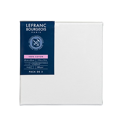 Lefranc Bourgeois 111255 Keilrahmen, Baumwolle, 20 x 20 cm, 3 Stück von Lefranc & Bourgeois