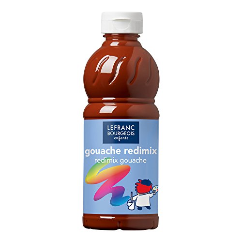 Lefranc Bourgeois 188015 flüssige Tempera Redimix Farbe, leuchtende Gouachefarbe auf Wasserbasis, hohe Deckkraft, hervorragenden Maleigenschaften, gebrauchsfertig, 500ml Flasche - Siena gebrannt Lefranc Bourgeois 188015 flüssige Tempera Redimix Farbe, leuchtende Gouachefarbe auf Wasserbasis, hohe Deckkraft, hervorragenden Maleigenschaften, gebrauchsfertig, 500ml Flasche - Siena gebrannt von Lefranc Bourgeois