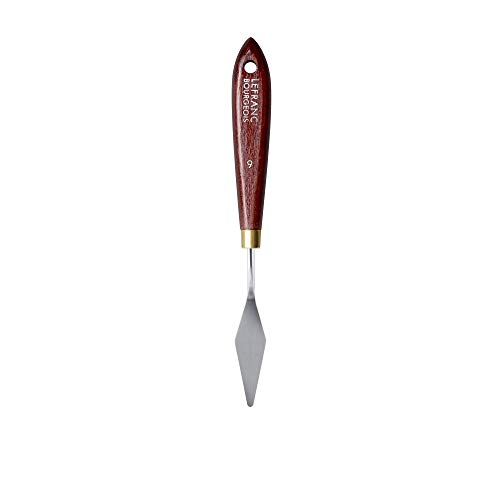 Lefranc Bourgeois 365009 Malmesser mit elastischer Metallklinge, rostfrei, lackiertem Holzgriff für Acrylfarben oder Ölfarben - Nr.9 von Lefranc Bourgeois