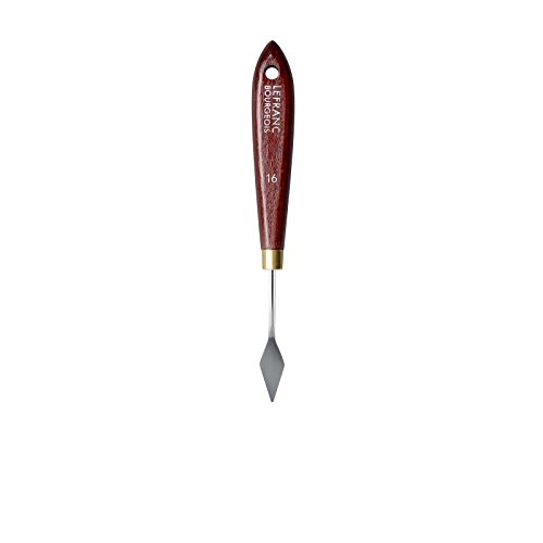 Lefranc Bourgeois 365016 Malmesser mit elastischer Metallklinge, rostfrei, lackiertem Holzgriff für Acrylfarben oder Ölfarben - Nr.16 von Lefranc Bourgeois