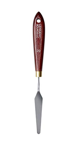 Lefranc Bourgeois 365020 Malmesser mit elastischer Metallklinge, rostfrei, lackiertem Holzgriff für Acrylfarben oder Ölfarben - Nr.20 von Lefranc Bourgeois