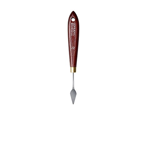 Lefranc Bourgeois 365022 Malmesser mit elastischer Metallklinge, rostfrei, lackiertem Holzgriff für Acrylfarben oder Ölfarben - Nr.22 von Lefranc Bourgeois