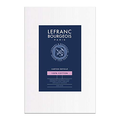 Lefranc Bourgeois 806071 Malkarton - 55x38 cm, 100% Baumwolle, doppelte weiße universal Grundierung für Acrylfarben & Ölfarben, Malpappe für Profis & Hobbymaler Lefranc Bourgeois 806071 Malkarton - 55x38 cm, 100% Baumwolle, doppelte weiße universal Grundierung für Acrylfarben & Ölfarben, Malpappe für Profis & Hobbymaler von Lefranc Bourgeois