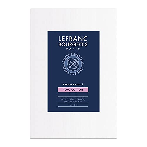 Lefranc Bourgeois 806650 Malkarton - 40x50cm, 100% Baumwolle, doppelte weiße universal Grundierung für Acrylfarben & Ölfarben, Malpappe für Profis & Hobbymaler Lefranc Bourgeois 806650 Malkarton - 40x50cm, 100% Baumwolle, doppelte weiße universal Grundierung für Acrylfarben & Ölfarben, Malpappe für Profis & Hobbymaler von Lefranc Bourgeois