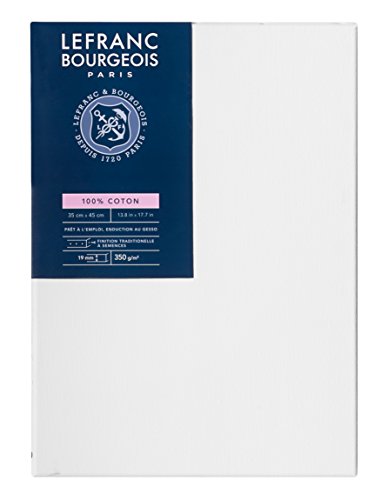 Lefranc Bourgeois 111141 Keilrahmen Serie - Klassisch, 100 % Baumwolle, 350g/m², Archivqualität, säurefrei für erhöhte Haltbarkeit, grundiert - 35x45cm Lefranc Bourgeois 111141 Keilrahmen Serie - Klassisch, 100 % Baumwolle, 350g/m², Archivqualität, säurefrei für erhöhte Haltbarkeit, grundiert - 35x45cm von Lefranc Bourgeois