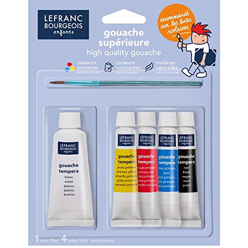 Lefranc Bourgeois Gouache in Tuben Set, Goauche, 4-Gouachefarben in 10ml + 20ml Weiss Lefranc Bourgeois Gouache in Tuben Set, Goauche, 4-Gouachefarben in 10ml + 20ml Weiss von Lefranc Bourgeois