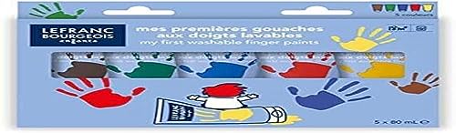 Lefranc & Bourgeois Kinder - Fingerfarben Set Classic - 5 Farben in 80ml Tuben, Inklusive Tipps & Tricks Lefranc & Bourgeois Kinder - Fingerfarben Set Classic - 5 Farben in 80ml Tuben, Inklusive Tipps & Tricks von Lefranc Bourgeois