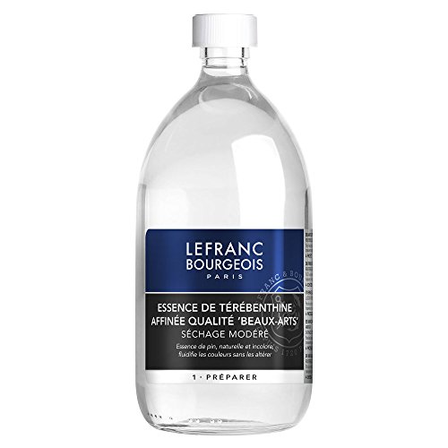 Lefranc & Bourgeois Malmittel, gereinigtes Terpentinöl für Ölfarben in 1 Liter Flasche von Lefranc & Bourgeois