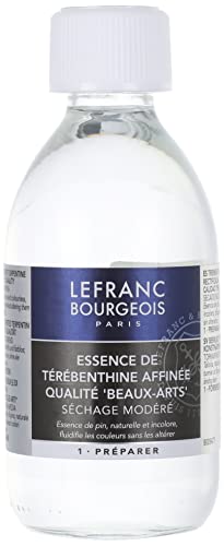 Lefranc & Bourgeois Malmittel, gereinigtes Terpentinöl für Ölfarben in 250 ml Flasche von Lefranc & Bourgeois