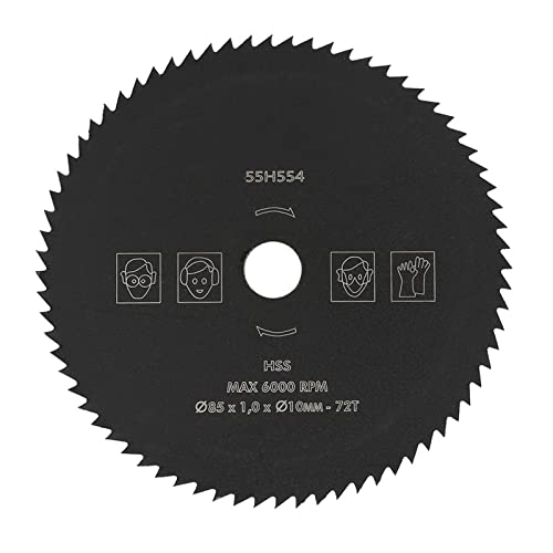 HSS-Sägeblatt, 85 Mm X 10 Mm, 72 Zähne, HSS-Kreissägeblatt, Trennscheibe, Mini-Schneidrad, Sägeblatt für Holz, Metall, Kunststoff, Aluminium von Leftwei