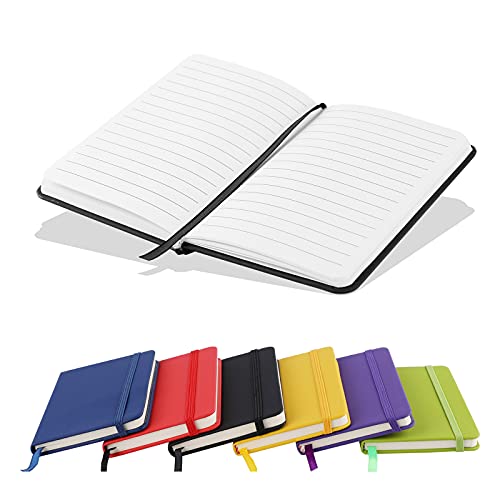 A6 Notebooks, Pocket Notebook Note Pads Small Notebooks Hardback Notebook A6 Notepad Journal 160 Pages (80 Sheets)-Black von Lefute