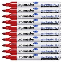 Legamaster TZ 1 Whiteboard-Marker rot 1,5 - 3,0 mm, 10 St. von Legamaster