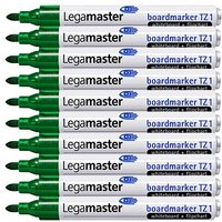 10 Legamaster TZ 1 Whiteboard- und Flipchart-Marker grün 1,5 - 3,0 mm von Legamaster