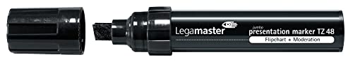 Legamaster 7-155501 Presentation Marker TZ 48 Jumbo, Keilspitze, Strichbreite 4-12 mm, schwarz von Legamaster