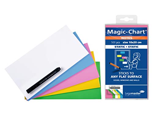 Legamaster Magic-Chart Notes - statisch selbsthaftend - weiß - 10x20cm - abwischbar und wiederbeschreibbar - inkl. 1 Boardmarker - 500 Folien Legamaster Magic-Chart Notes - statisch selbsthaftend - weiß - 10x20cm - abwischbar und wiederbeschreibbar - inkl. 1 Boardmarker - 500 Folien von Legamaster