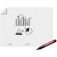 Legamaster Flipchart-Folie Magic-Chart Flipchart kariert 90,0 x 120,0 cm, 15 Blatt von Legamaster