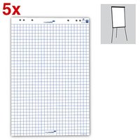 Legamaster Flipchart-Papier kariert 65,0 x 98,0 cm, 20 Blatt, 5 Blöcke von Legamaster