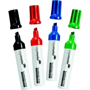 Legamaster Rillen 4 x TZ 150 – Marker (Black, Blue, Green, Red, Bold) von Legamaster