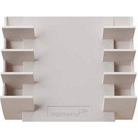 Legamaster Stiftablage warmgrau Kunststoff 4 Fächer 13,0 x 4,0 x 15,3 cm von Legamaster